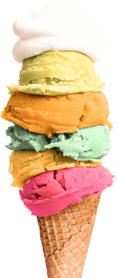 an ice cream cone